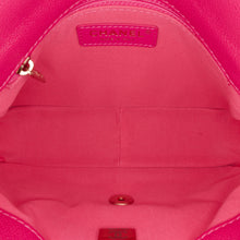 Chanel | Pre-Owned Small Quilted Caviar Chain Melody Flap | Pink/Dark Pink