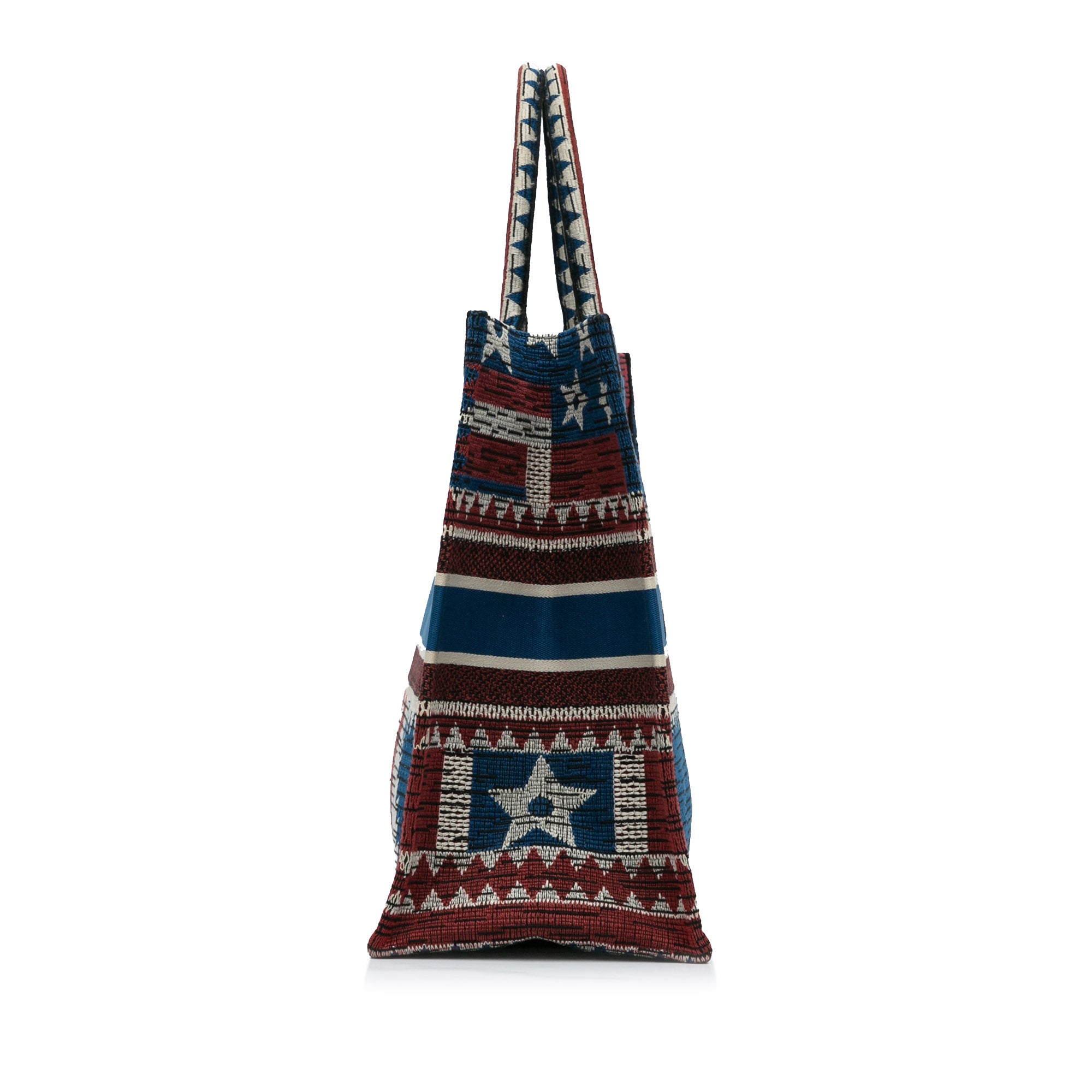 Dior | Pre-Owned Large French Flag Book Tote - II | Blue