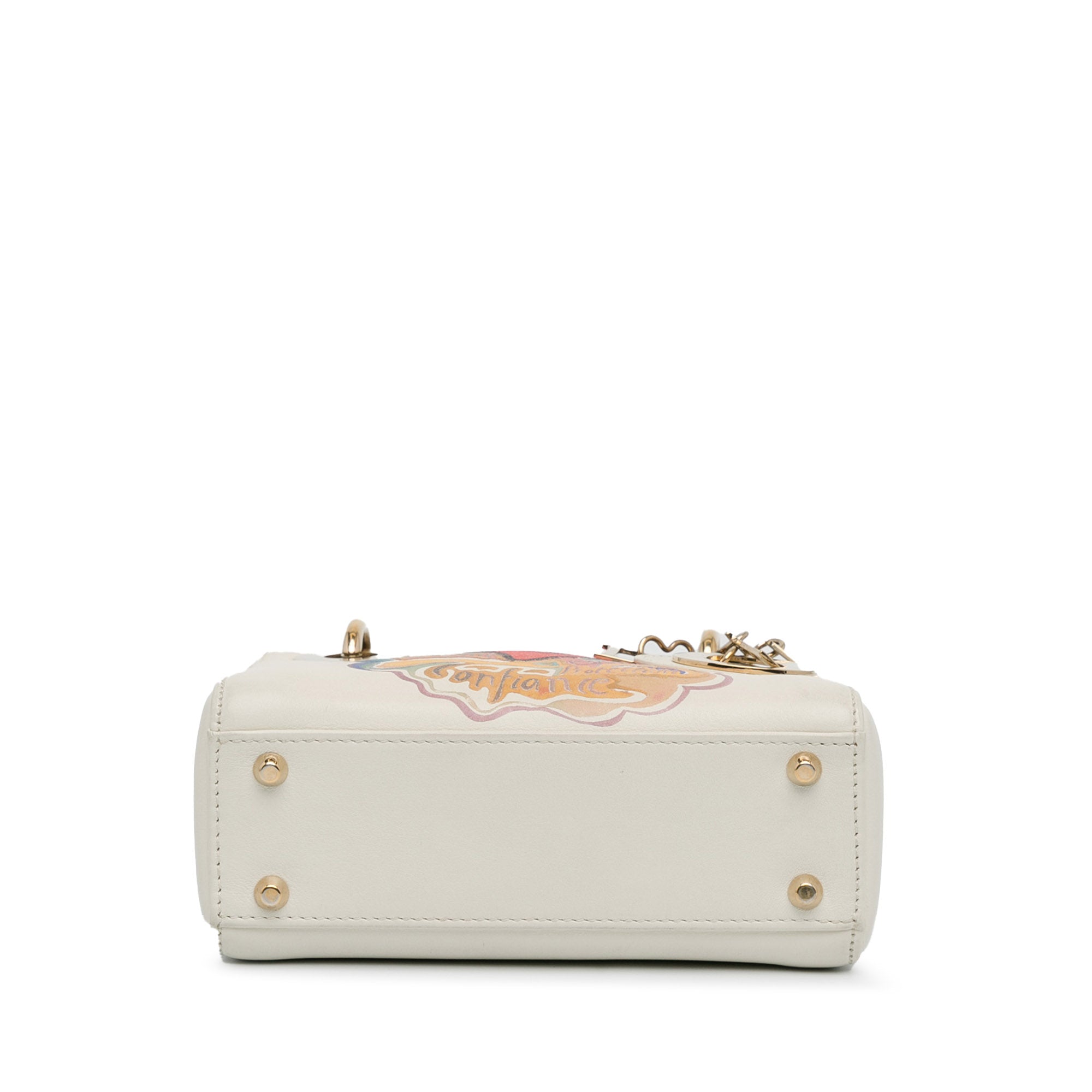 Dior | Pre-Owned Niki De Saint Phalle Mini Calfskin Dioramour Lady (Printed) - II | White