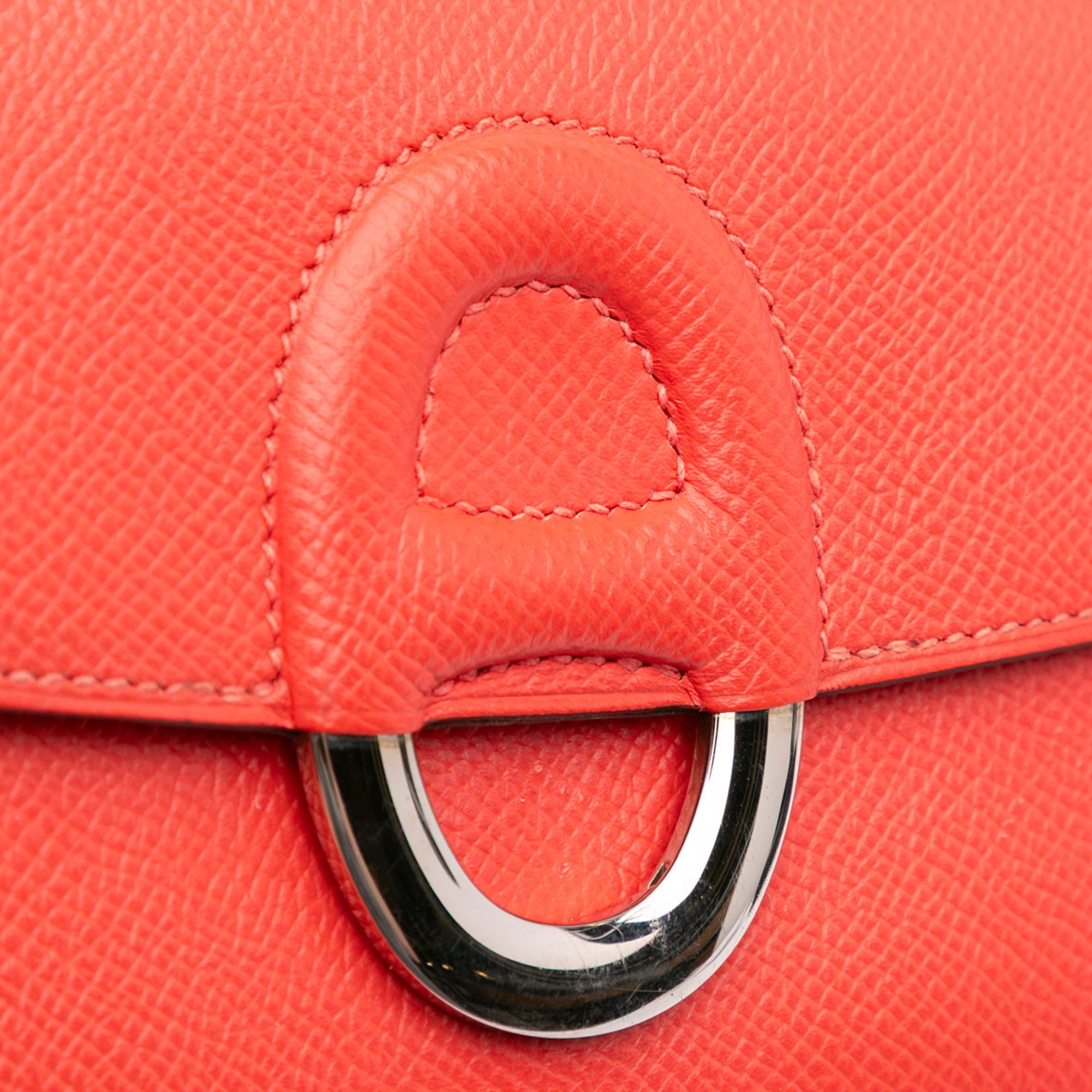 Hermes | Pre-Owned Epsom Cherche Midi Clutch 22 | Red