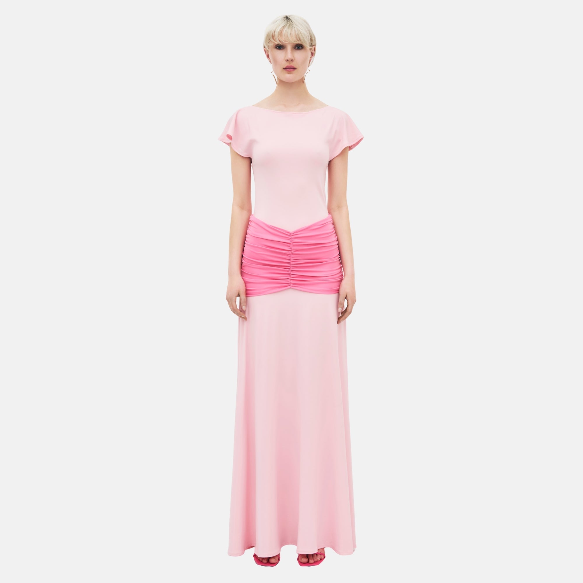 OW Collection GAIA Maxi Dress Dress 253 - Light Pink/Pink