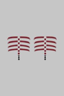 Garters - Parure Signature | Burgundy