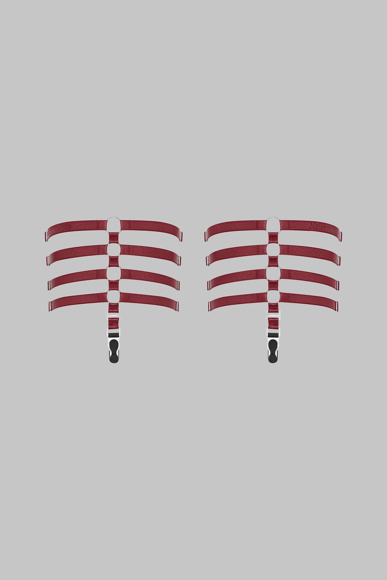 Garters - Parure Signature | Burgundy