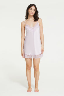 The Silk Chemise in Soft Lilac - 100% Silk by Ginia