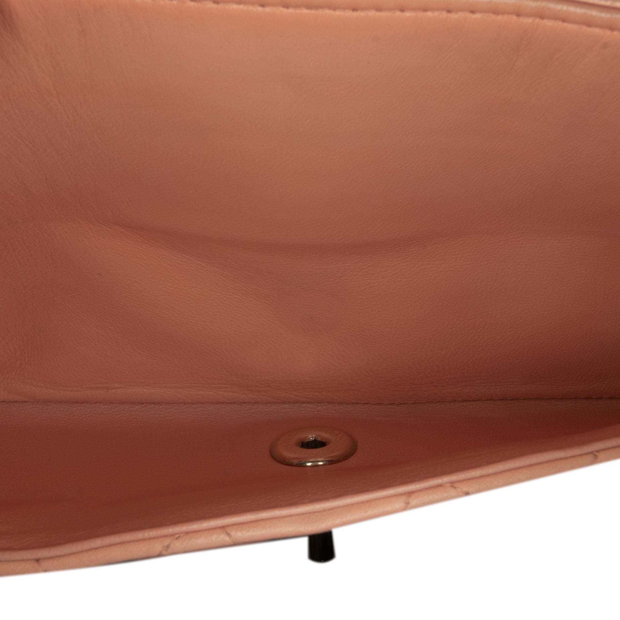 Chanel | Pre-Owned Medium Classic Lambskin Double Flap | Orange/Light Orange