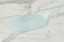 Mini Glass Oval Cheese Trays | White | Set of 4