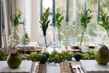 Glass Candlestick | Denim | Medium | Set of 2