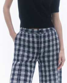 Womens | Gingham Bermuda Short | Midnight Combo
