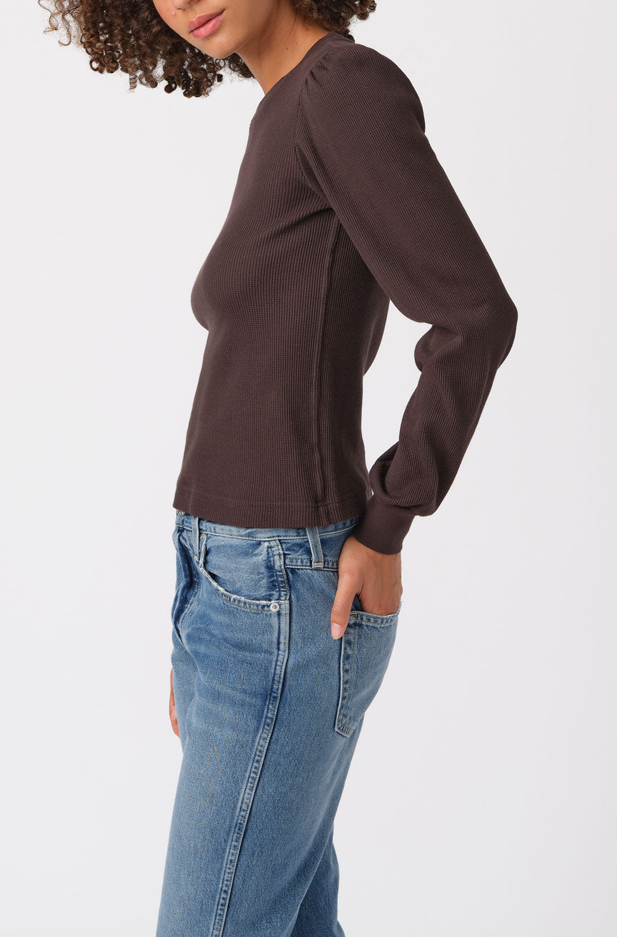 AMO Denim Girly Thermal in Espresso
