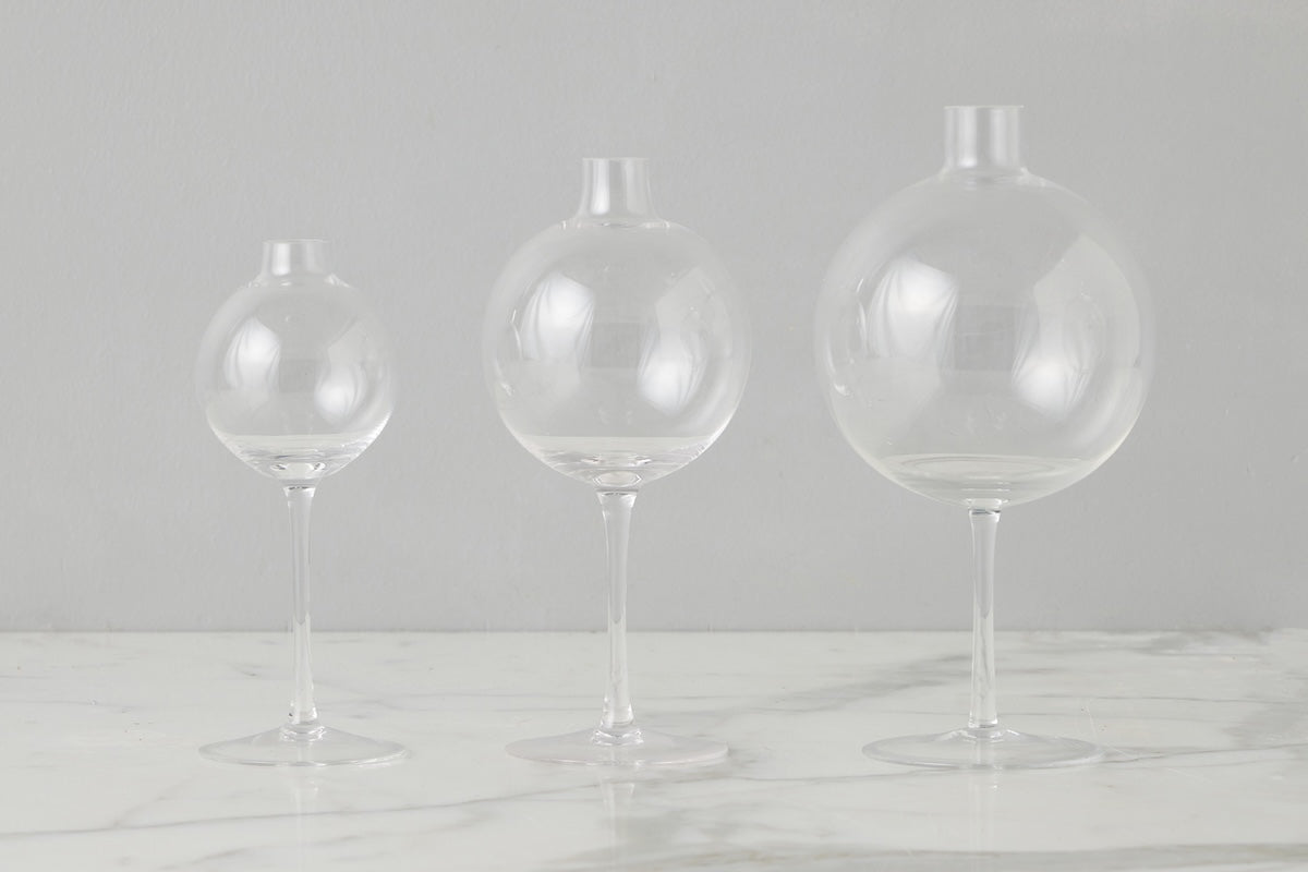 Wine Glass Vase | Clear | Large