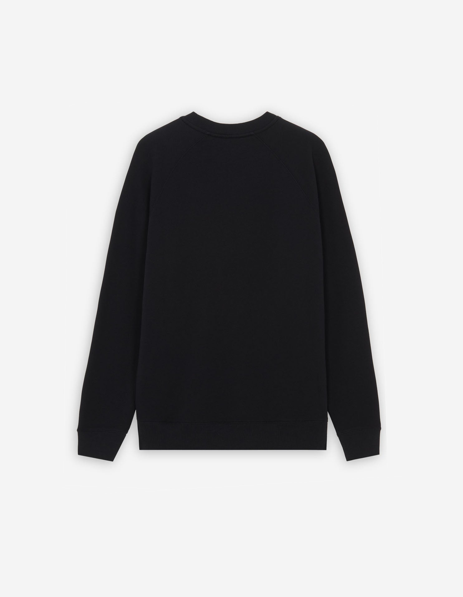 Mens | Grey Fox Head Patch Classic Cotton Fleece Sweatshirt | Black