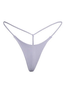 G Money Thong Bikini Bottom | Sunblock White