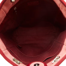 Chanel | Pre-Owned Mini Mixed Fibers Deauville Tote | Red/Dark Red