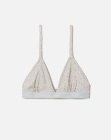 Womens | Hanes Ribbed Triangle Bra | Heather Grey