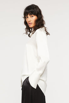 GINIA Isla Shirt in Creme - 100% Silk