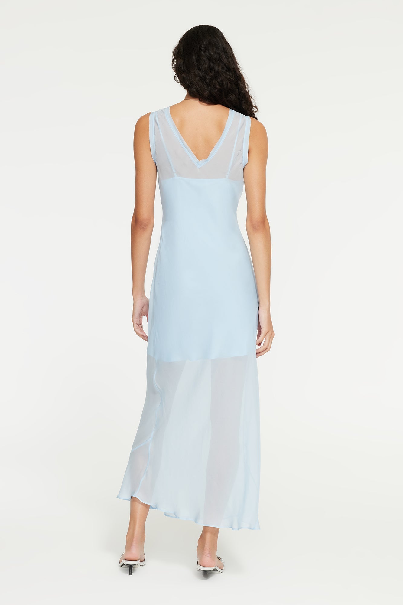 The Marli Dress By GINIA In Cornflower Blue