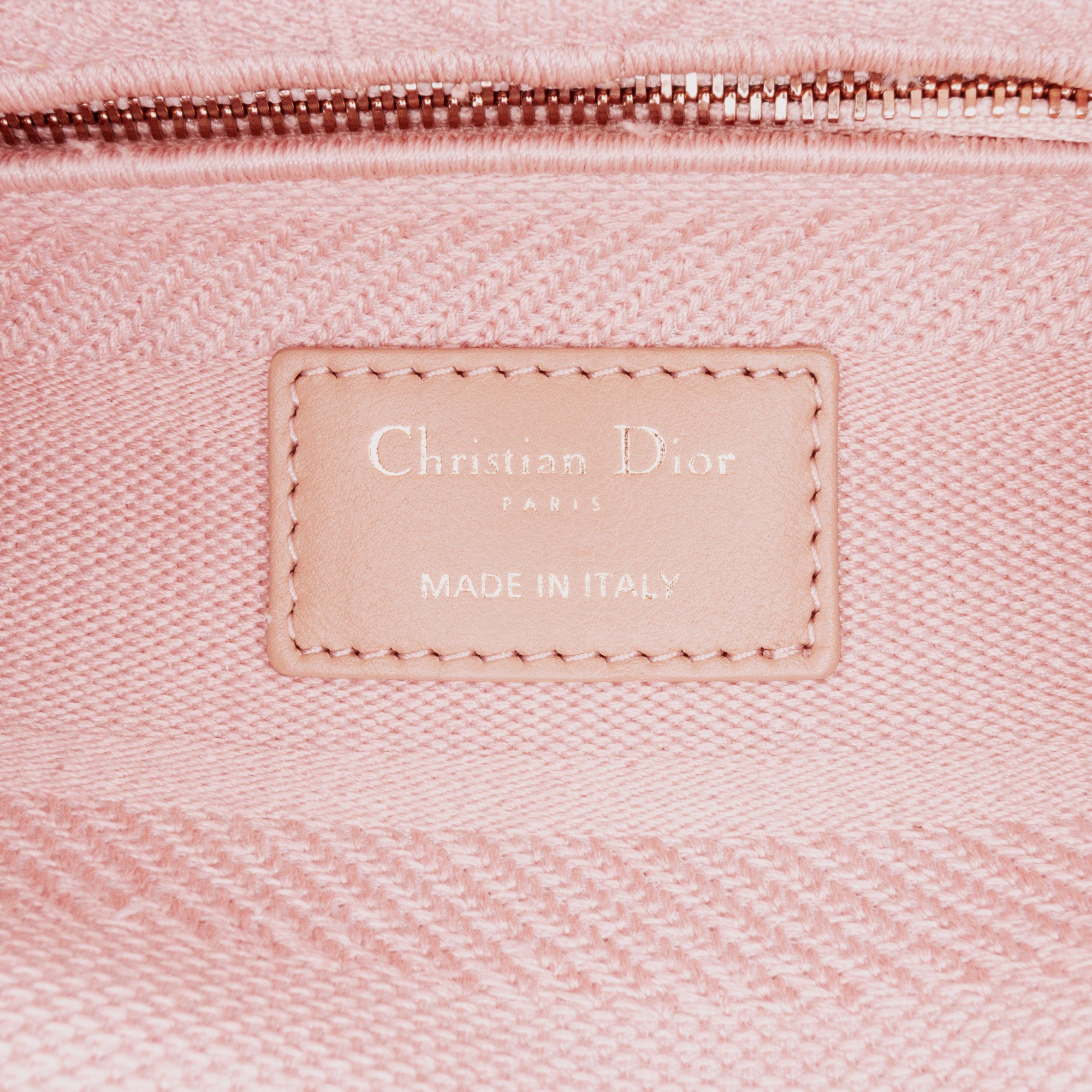 Dior | Pre-Owned Medium Canvas Cannage Lady D Lite | Pink