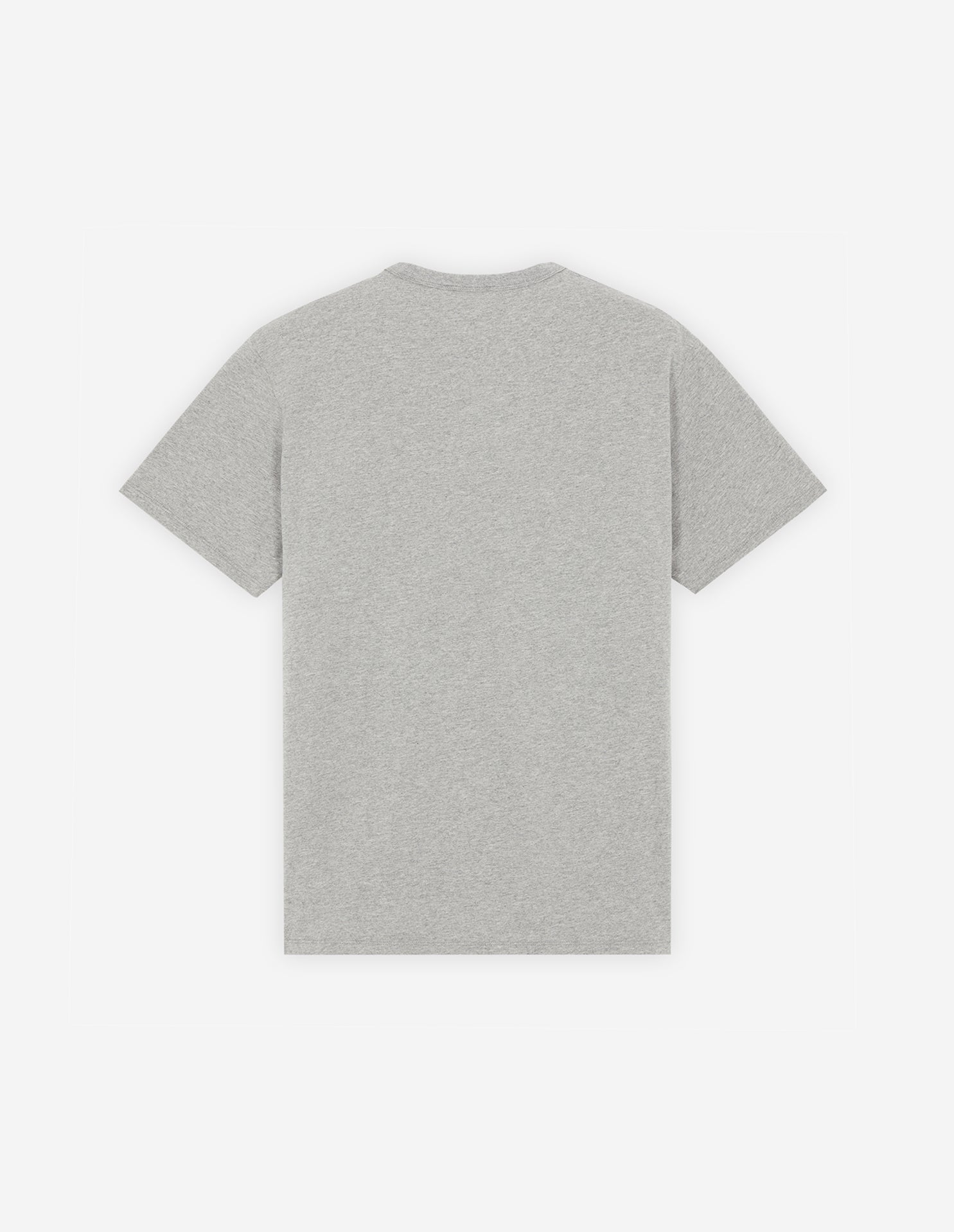 Unisex | Chillax Fox Patch Short-Sleeve Classic Short Tee-Shirt | Grey Melange