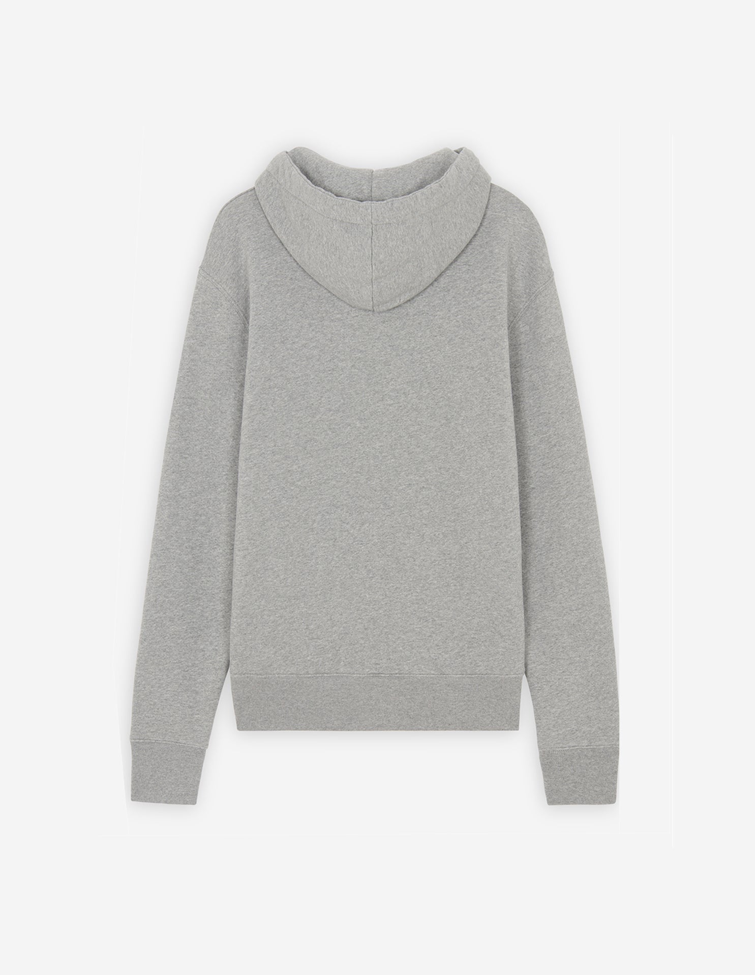 Unisex | Grey Fox Head Patch Classic Cotton Fleece Hoodie | Grey Melange