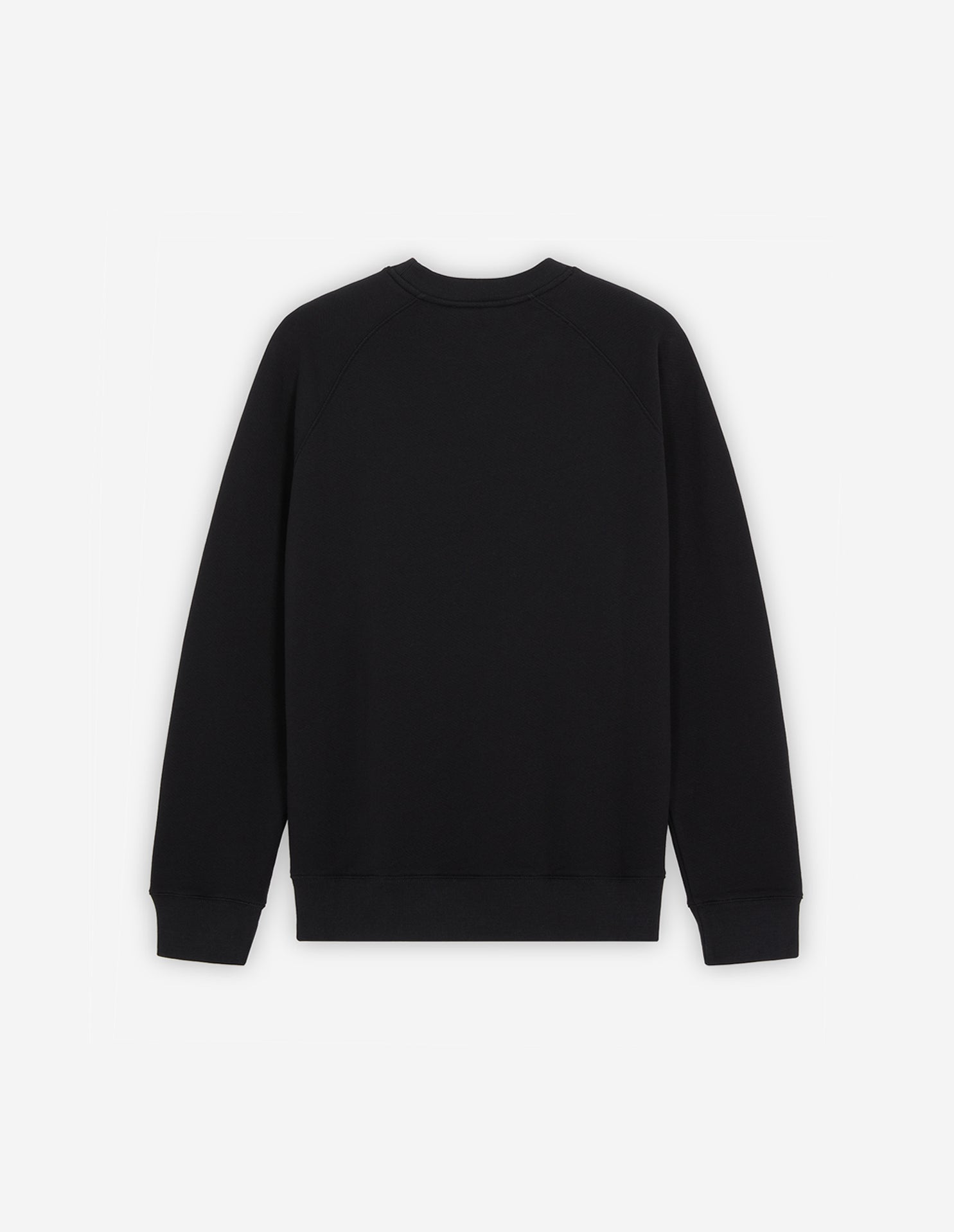 Unisex | Chillax Fox Patch Classic Cotton Fleece Sweatshirt | Black