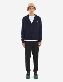 Unisex | Fox Head Patch Long-Sleeve Classic Cardigan | Navy