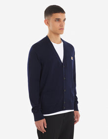 Unisex | Fox Head Patch Long-Sleeve Classic Cardigan | Navy
