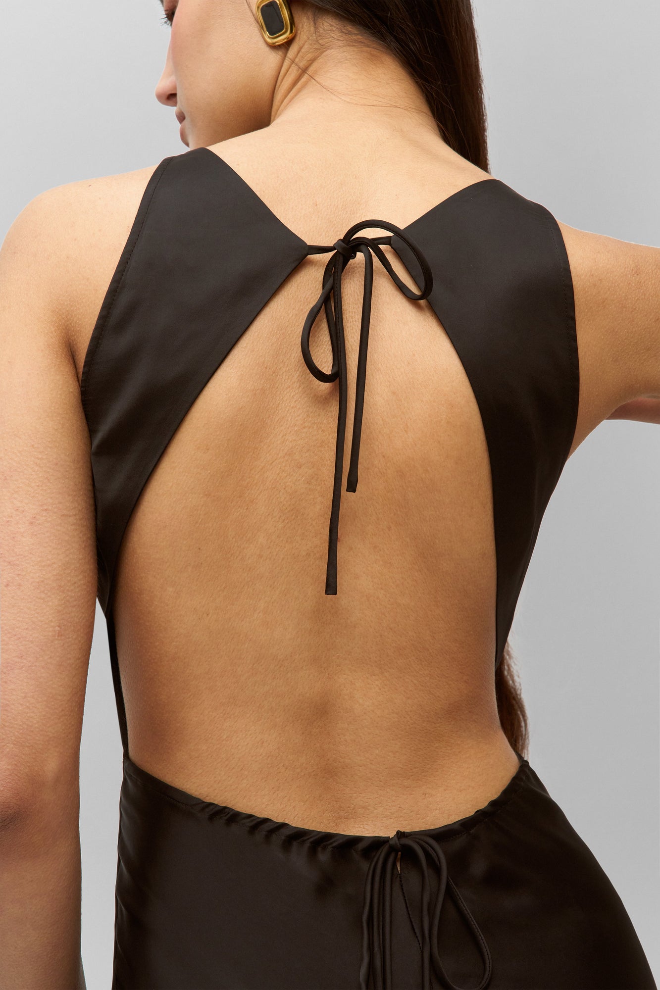Womens | Lina Midi Dress | Black