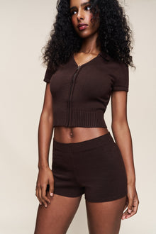 Womens | Calesia Knit Short | Espresso
