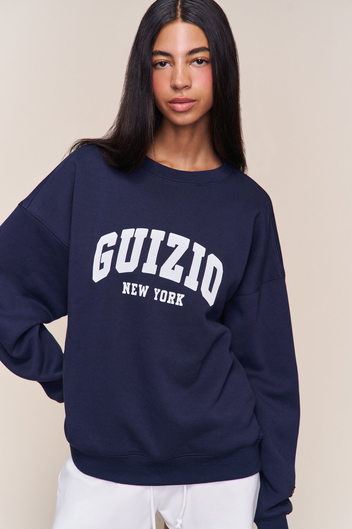 Womens | Guizio Fleece Crewneck | Navy