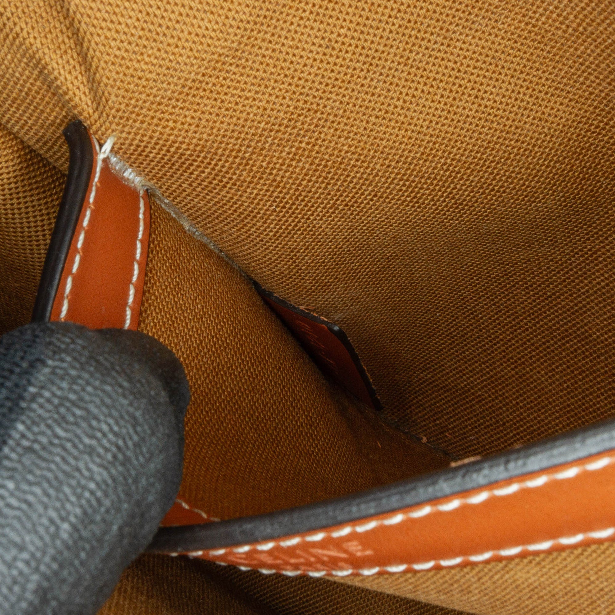 Celine | Pre-Owned Medium Triomphe Coated Canvas Folco Crossbody - I | Brown/Dark Brown