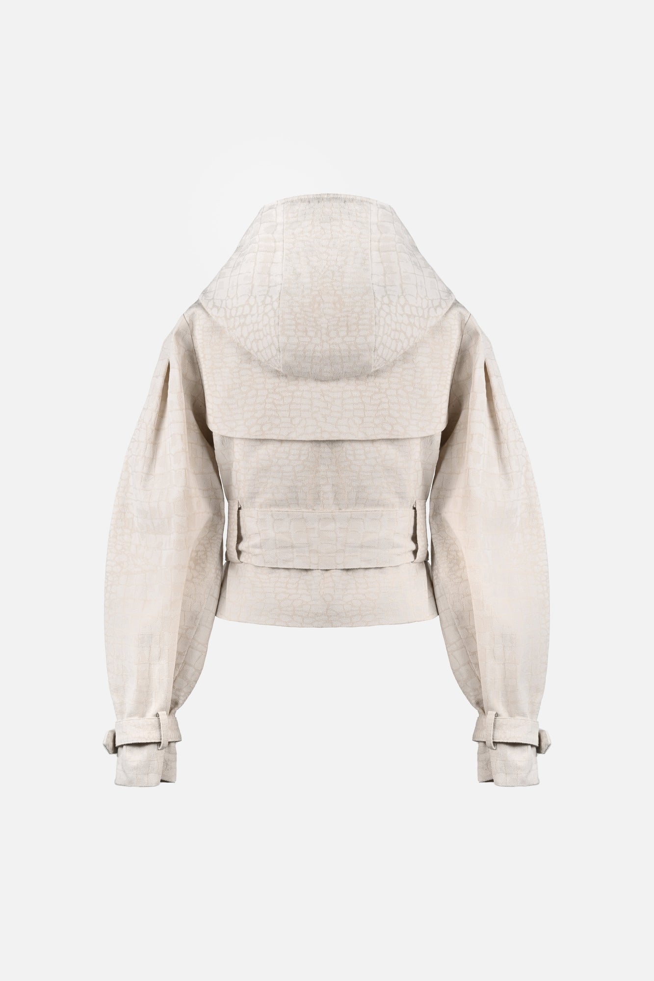Ganna Belted Jacket | Snakeskin Jacquard