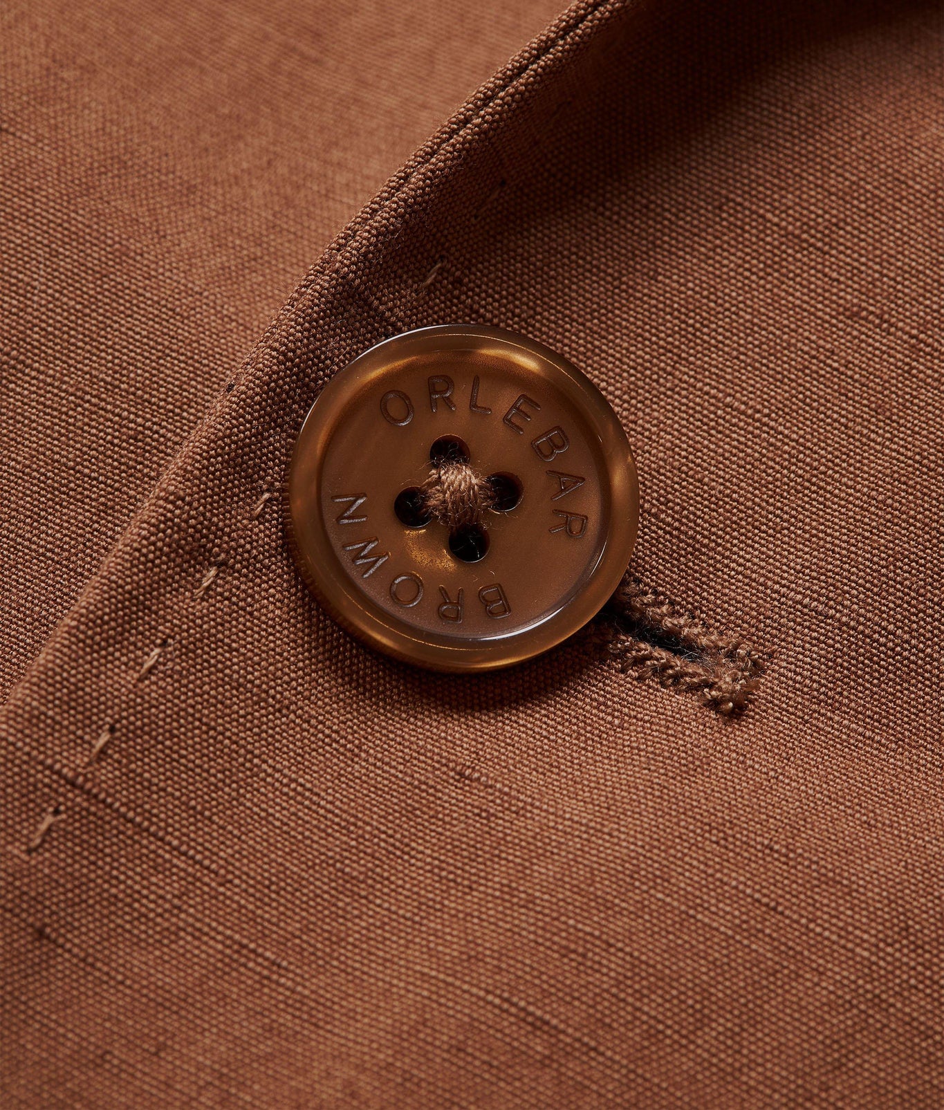 Garret Tailored Fit, Italian Made, Two-Button Unstructured Blazer | Cinnamon Coffee