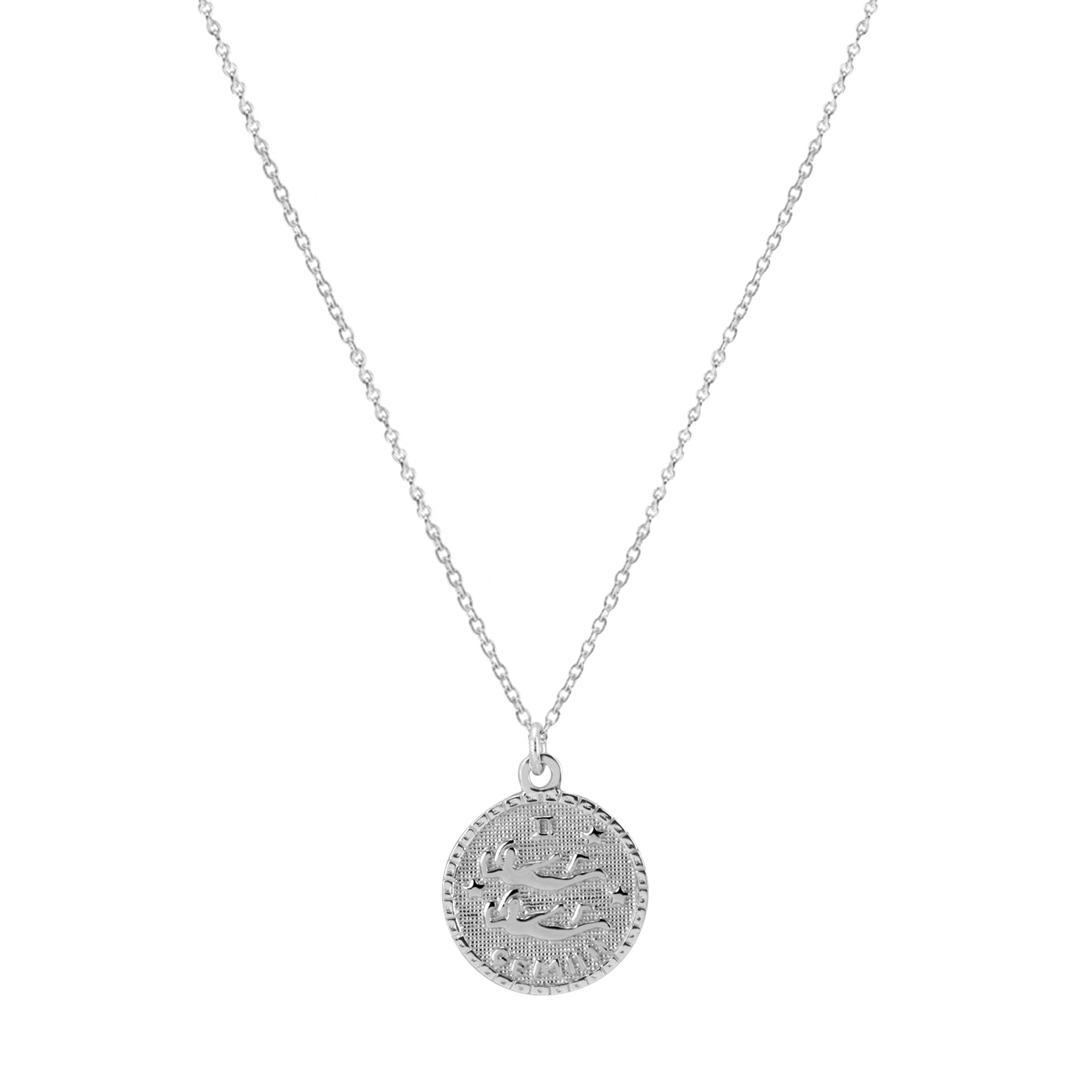 The Zodiac Medal Necklace | Gold Vermeil & Sterling Silver