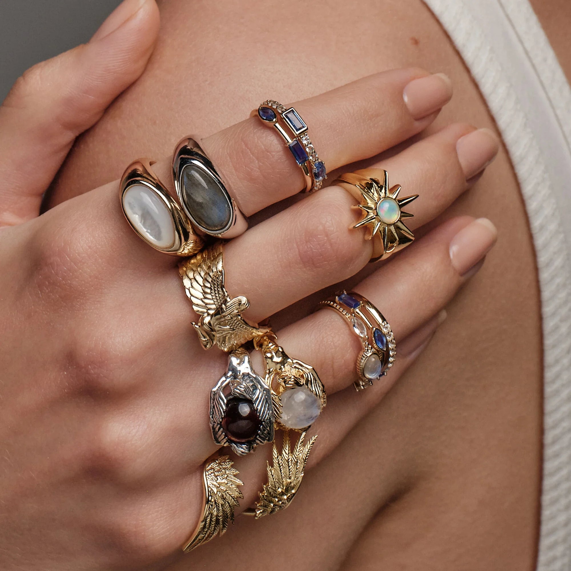 Awe Inspired Rings Gemstone Signet Ring