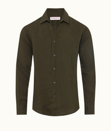Giles Tailored Fit Classic Collar Shirt | Palm