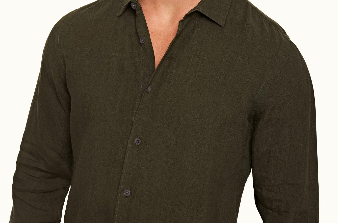 Giles Tailored Fit Classic Collar Shirt | Palm