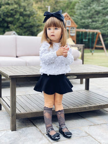 Girl | Alice Lace Socks Charcoal | Black