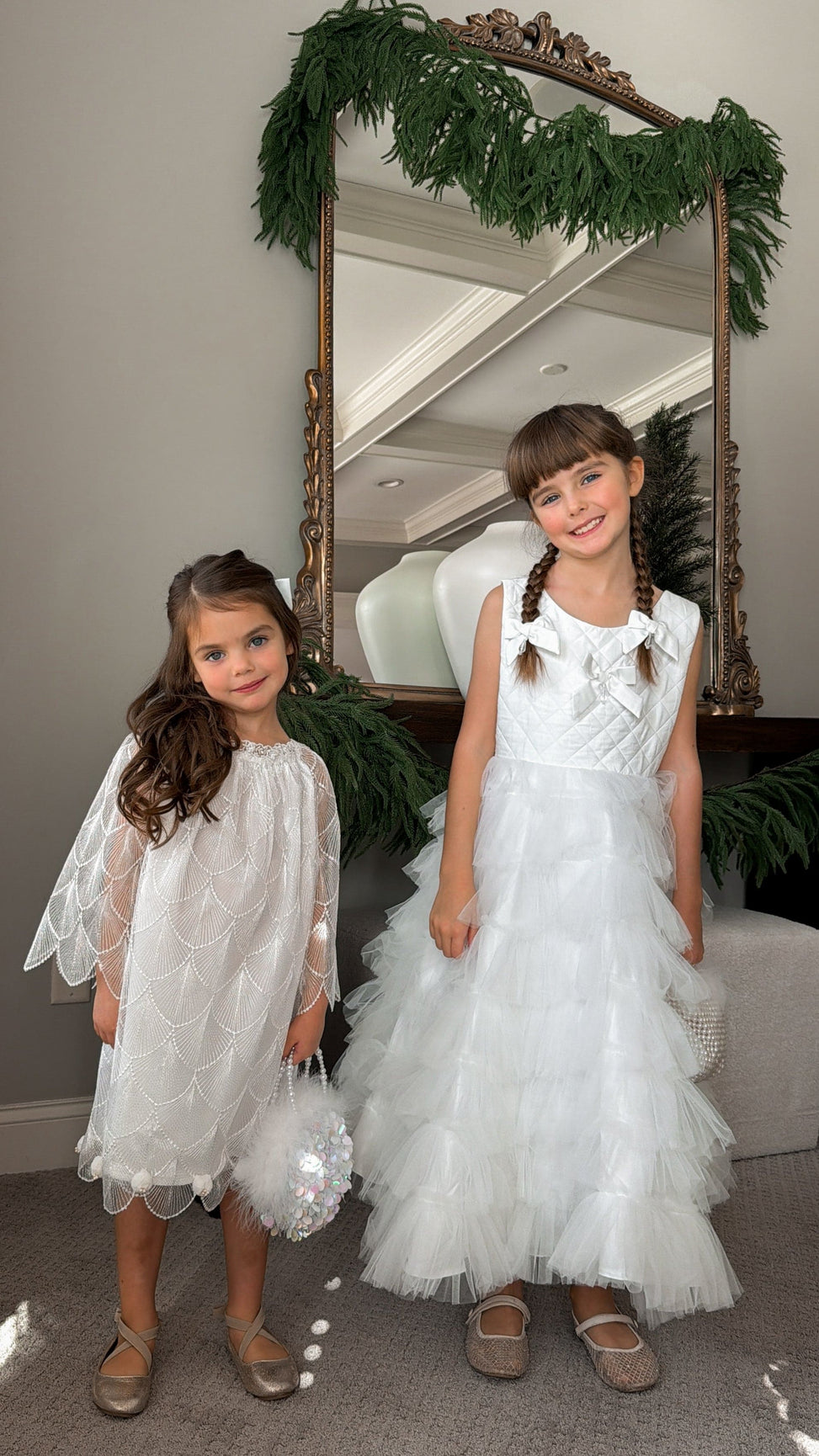 Girl | Faith Scallop Dress | White