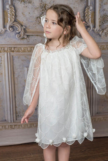 Girl | Faith Scallop Dress | White