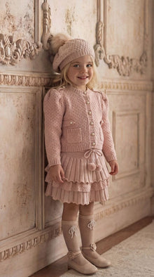 Girl | Julie Pink Knit Cotton Skirt