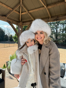 Girl | Karenina Kids' Fur Hat | Gray
