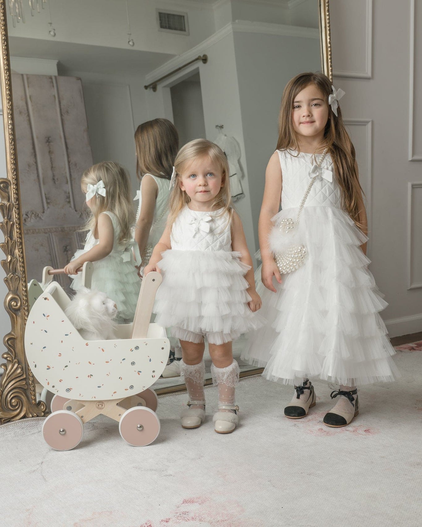 Girl | Poppy Quilted Dress | White