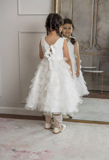 Girl | Poppy Quilted Dress | White