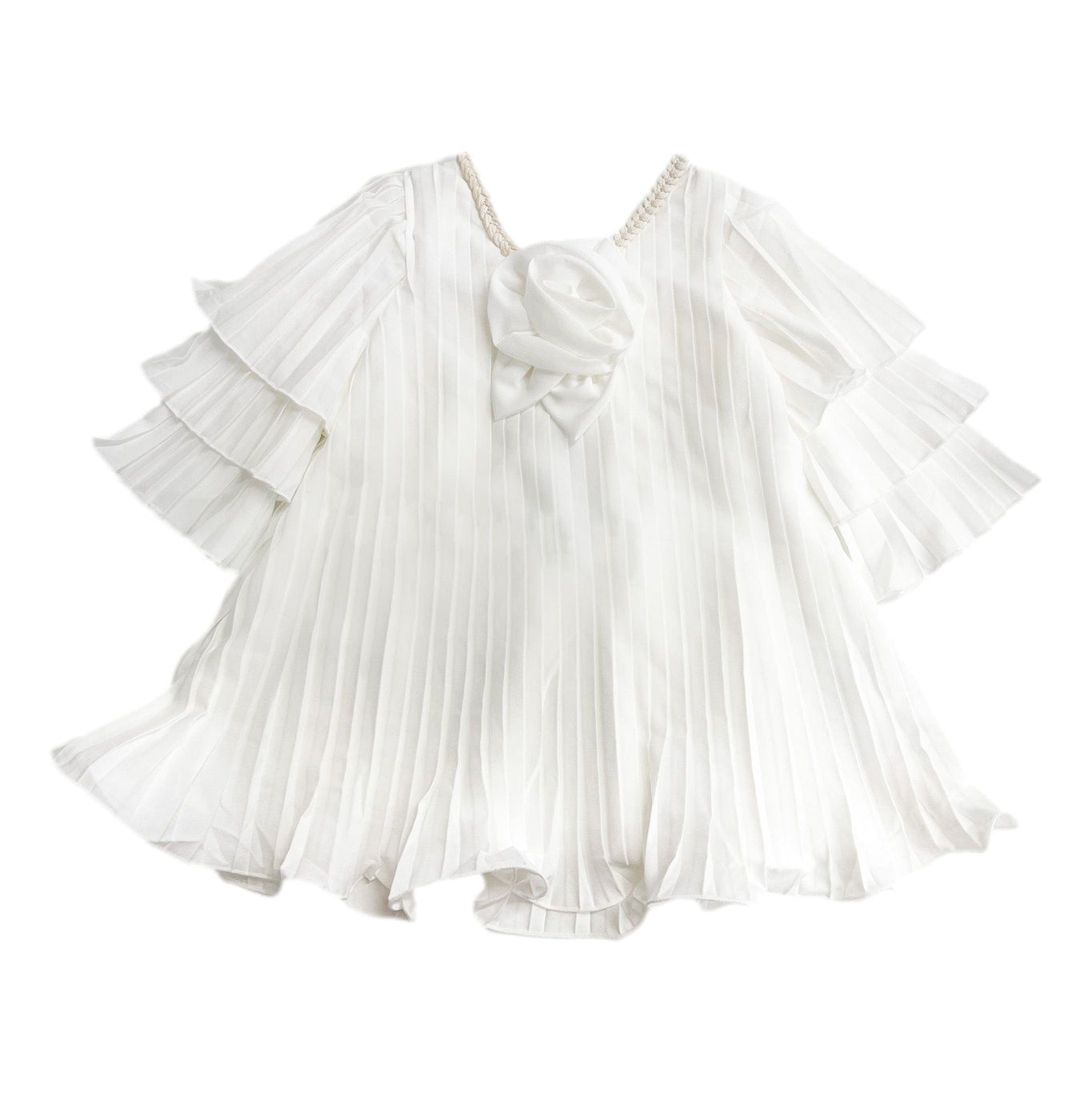 Girl | Sienna Pleated Dress | White