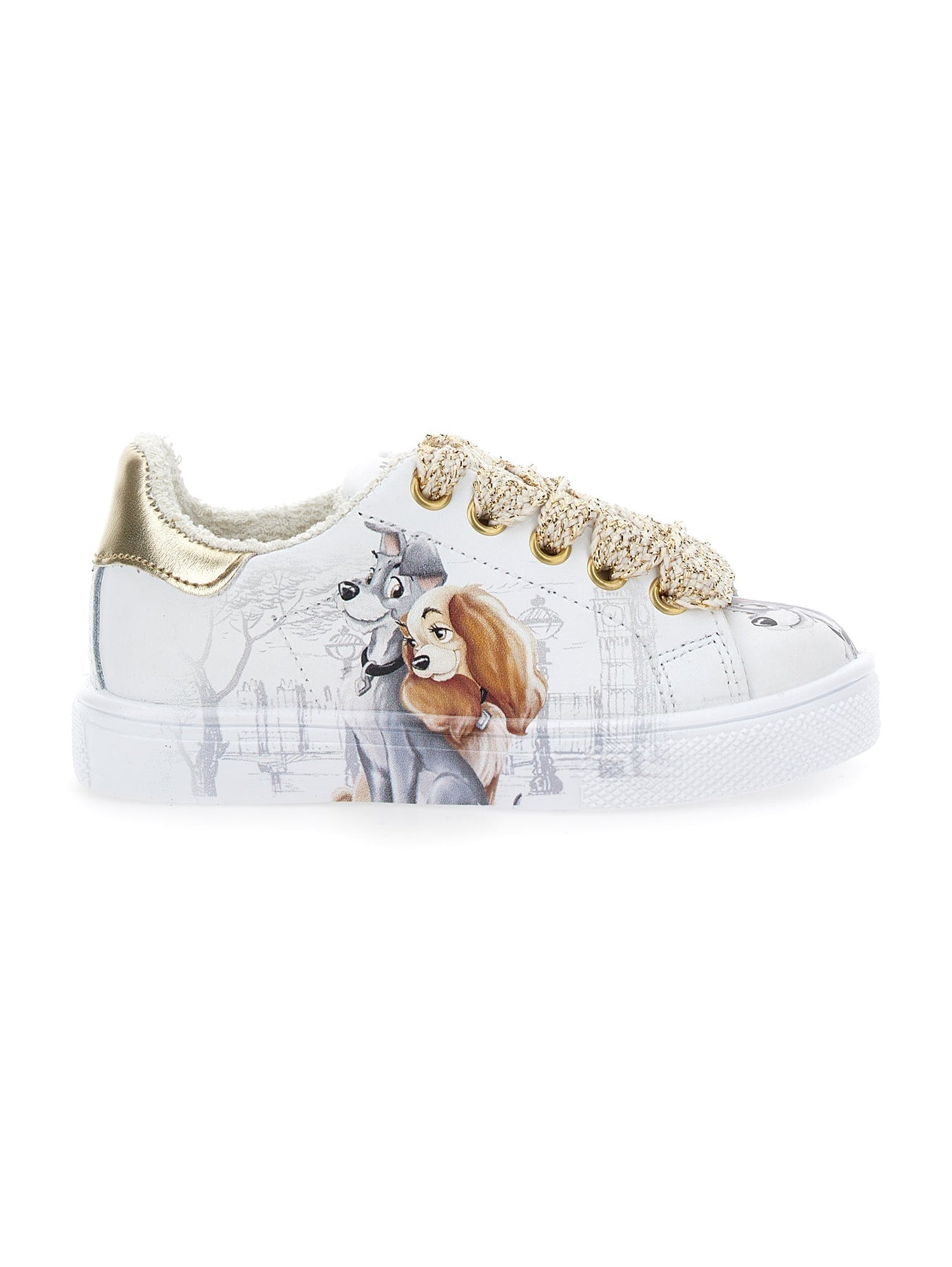 Girls | Lady And The Tramp Tennis Shoes | Cream/Platinum