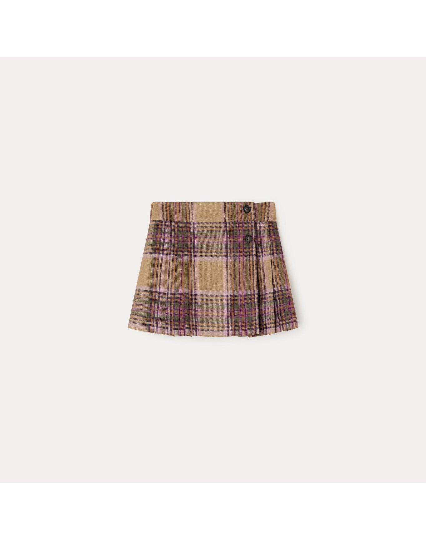 Girls | Talissa Skirt Tartan | Hazelnut