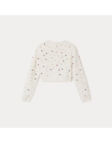 Girls | Tholmine Cardigan | Milk White