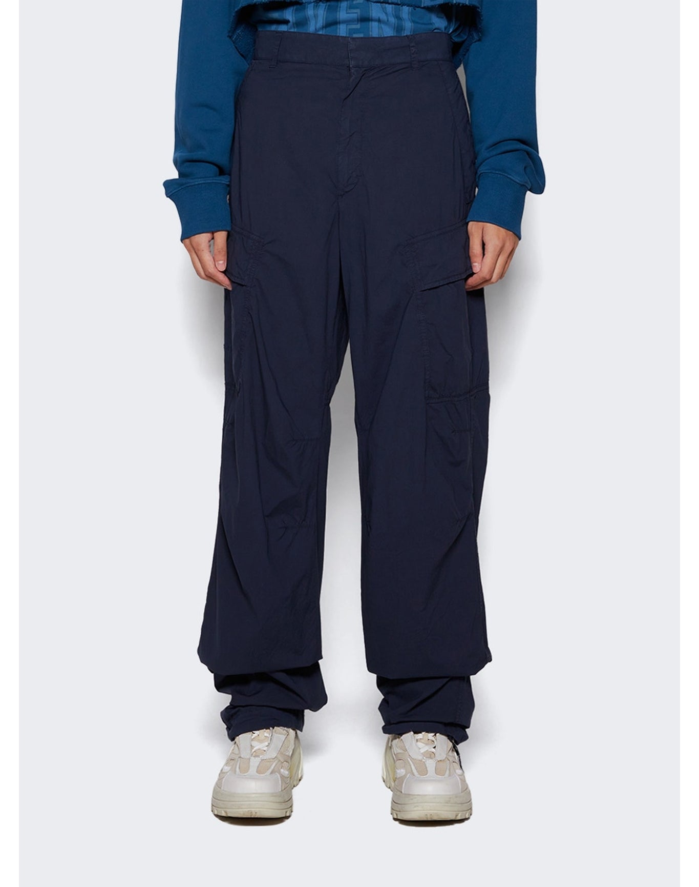 Givenchy | Men | Poplin Pants With Pockets | Oil Blue