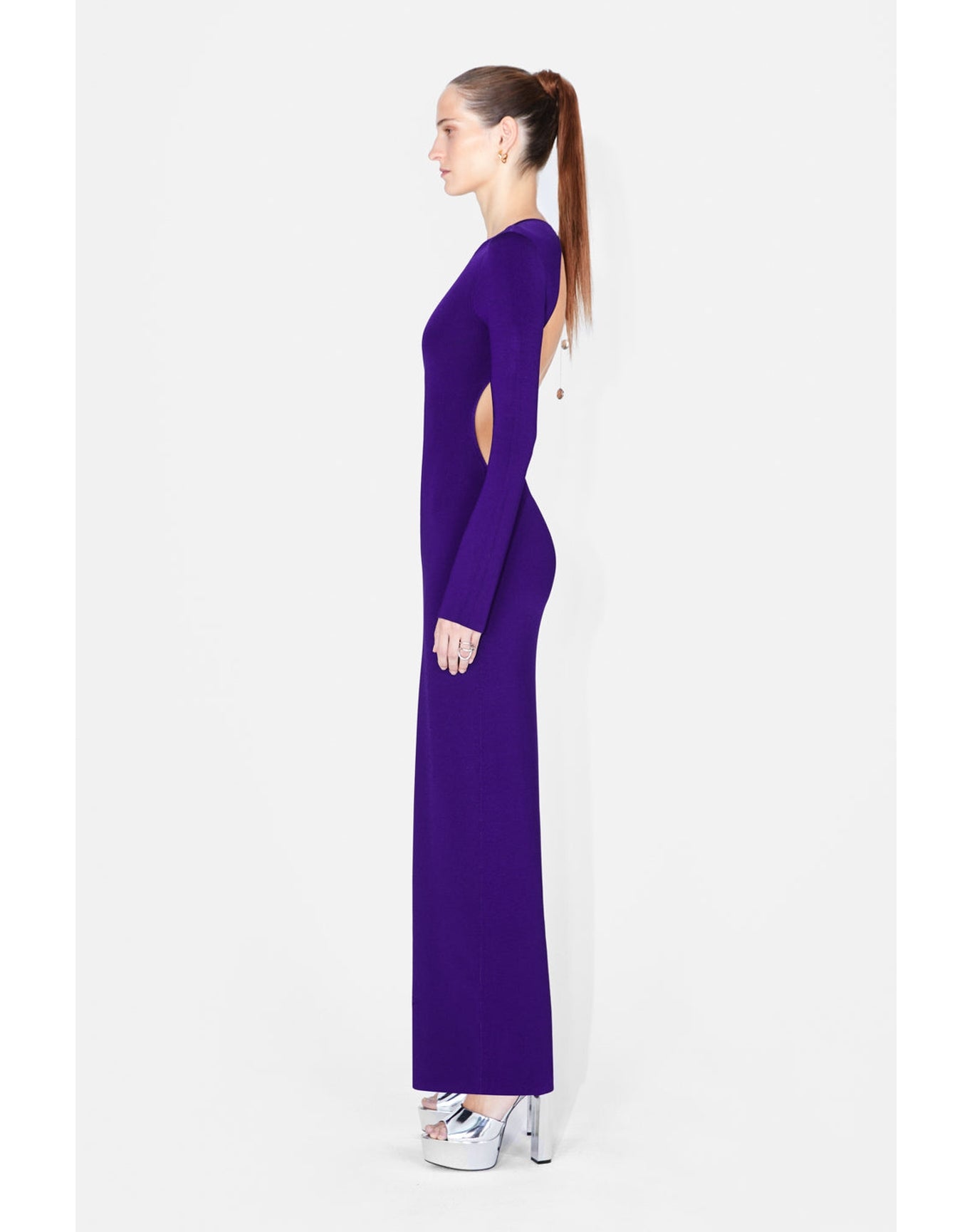 Globe Chain Vega Dress | Purple