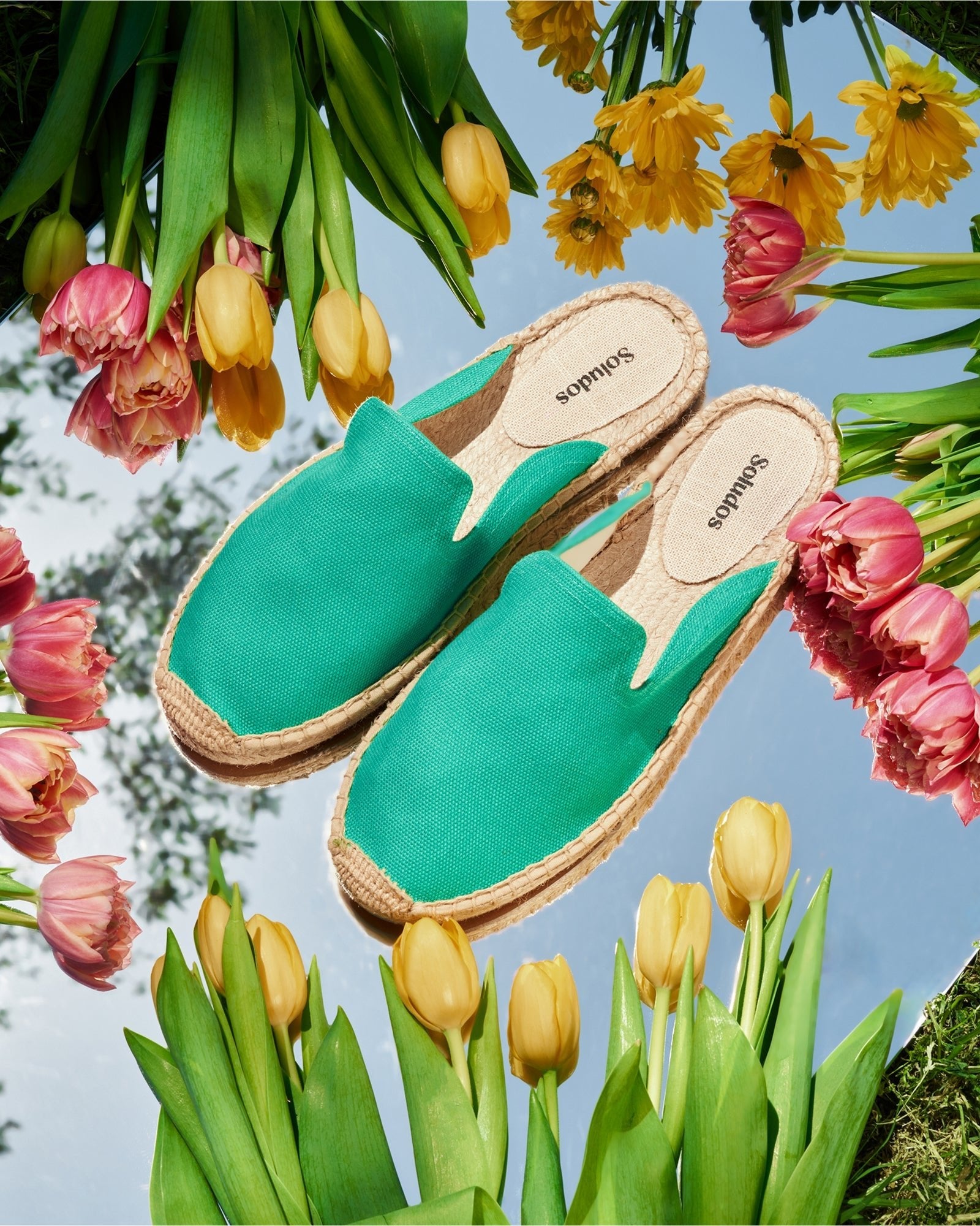 Womens | Dali Mule Espadrille | Fiji Green